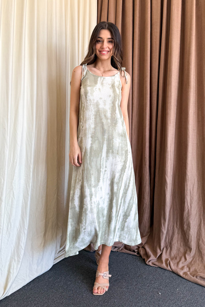 MPL Woman Batik Pattern String Strap Long Dress 5693 - Istres