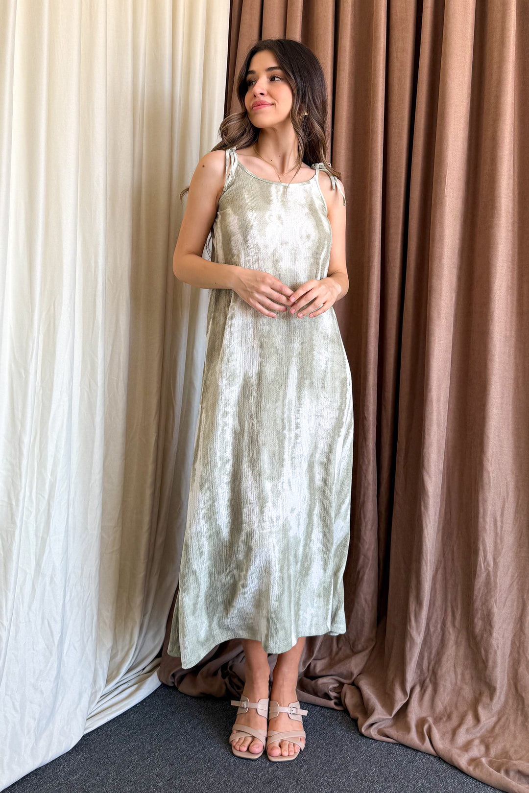 MPL Woman Batik Pattern String Strap Long Dress 5693 - Istres