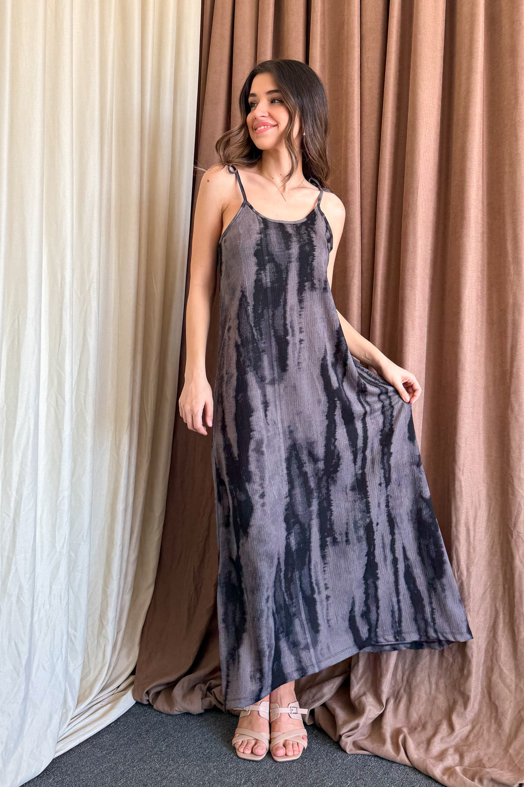 MPL Woman Batik Pattern String Strap Long Dress 5693 - Hoogeveen