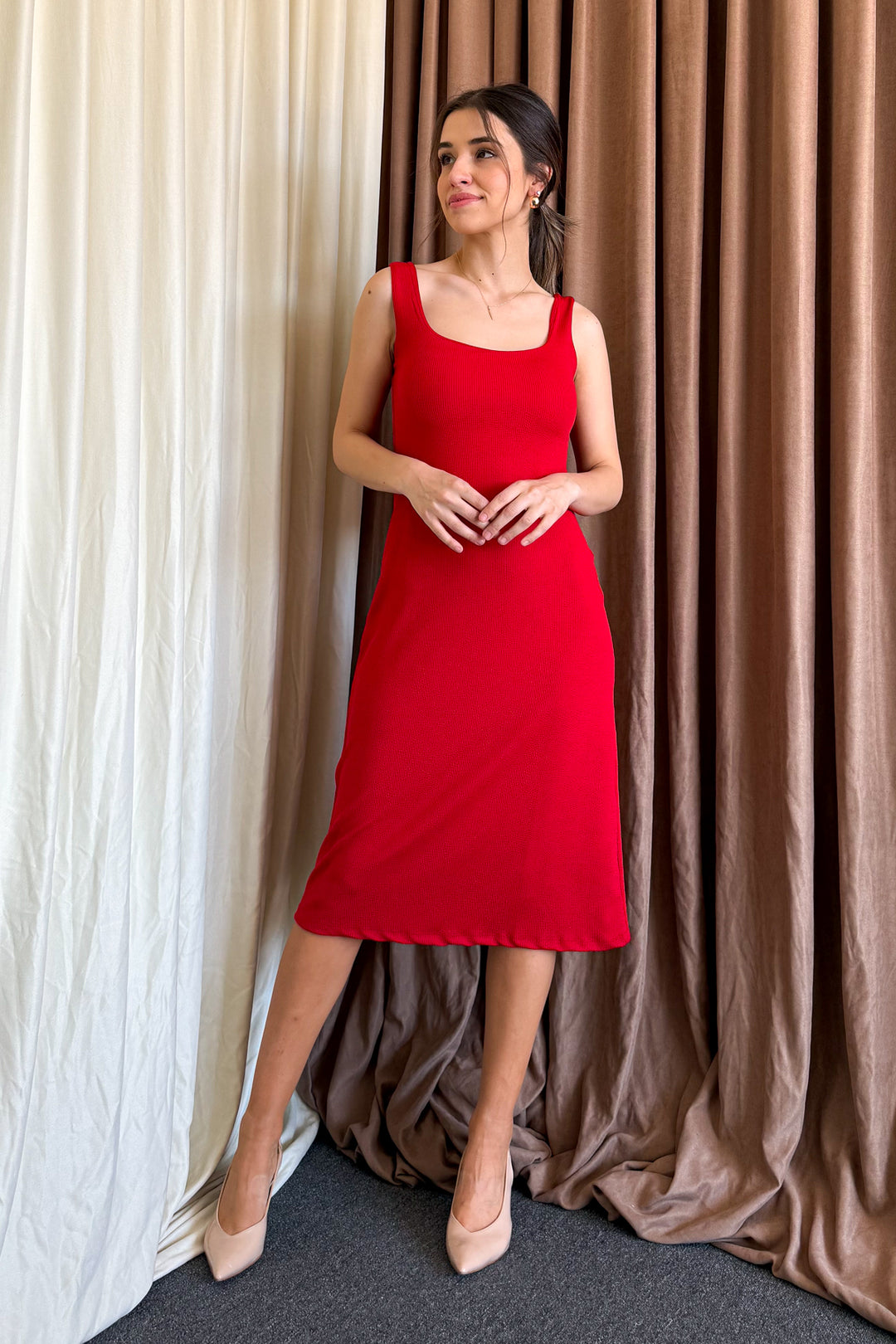 MPL Women's V-Neck Sleeveless Long Dress 6102 - Tepalcatepec