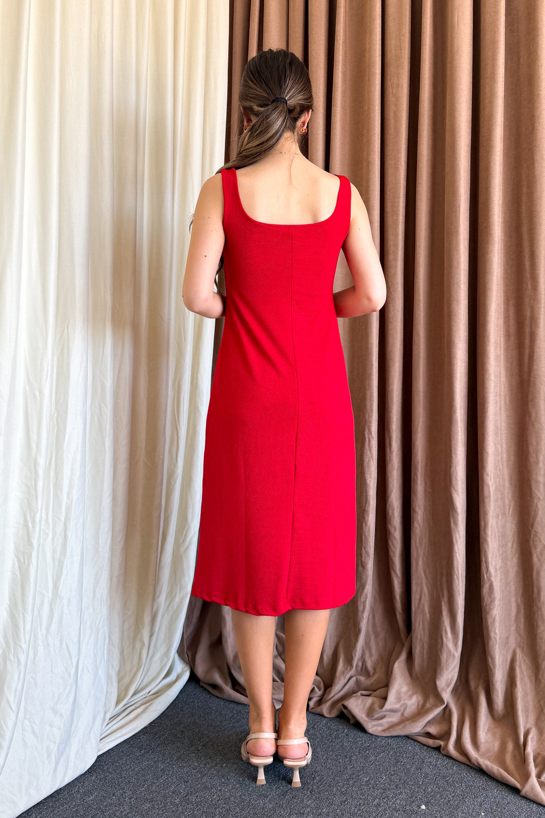 MPL Women's V-Neck Sleeveless Long Dress 6102 - Tepalcatepec