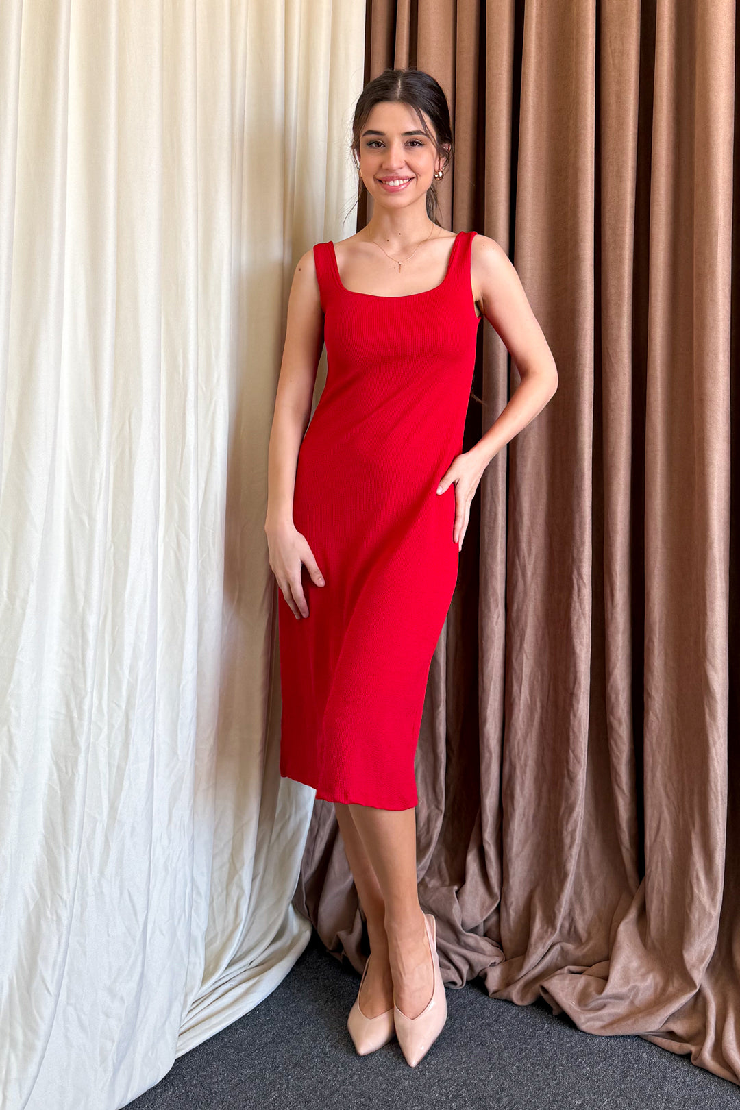 MPL Women's V-Neck Sleeveless Long Dress 6102 - Tepalcatepec