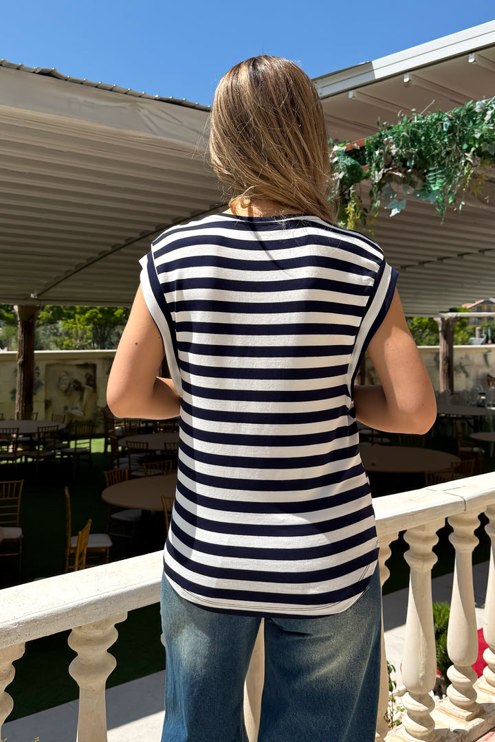 MPL Woman Arm Cut Front Short Back Long T-shirt 6103 - Littleton