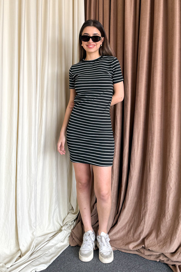 MPL Woman Round Neck Short Sleeve Long Dress 6125 - Vineland