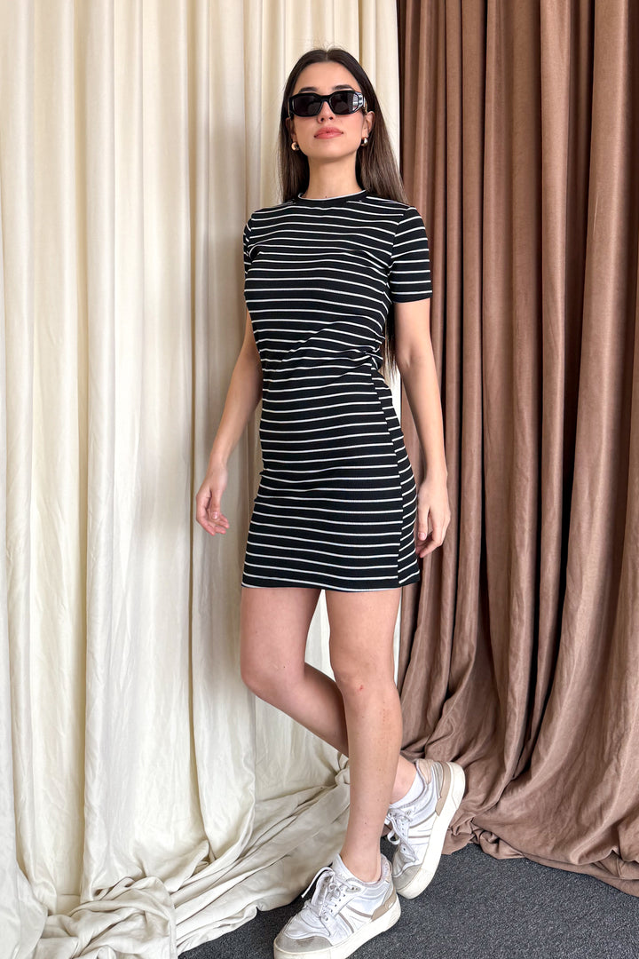 MPL Woman Round Neck Short Sleeve Long Dress 6125 - Vineland