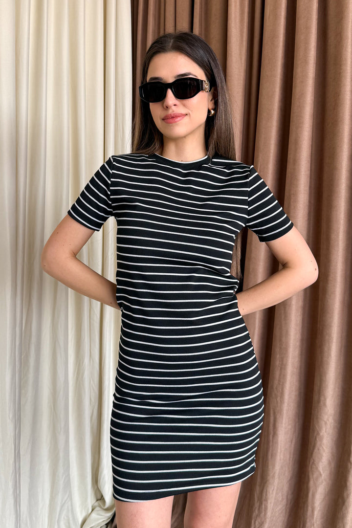 MPL Woman Round Neck Short Sleeve Long Dress 6125 - Vineland