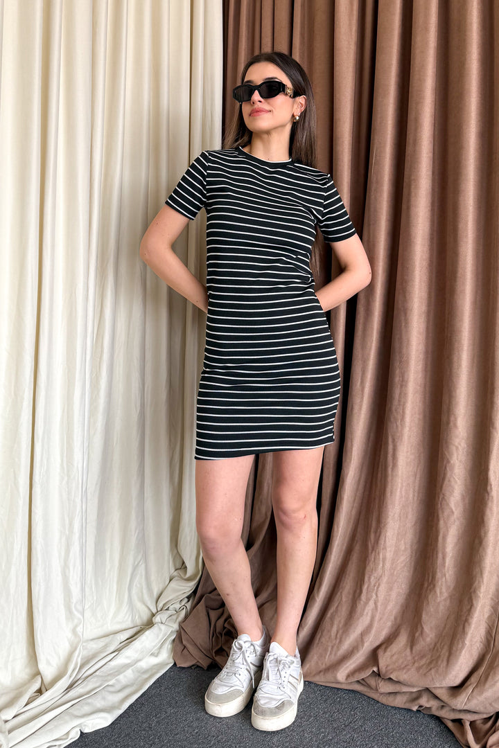 MPL Woman Round Neck Short Sleeve Long Dress 6125 - Vineland