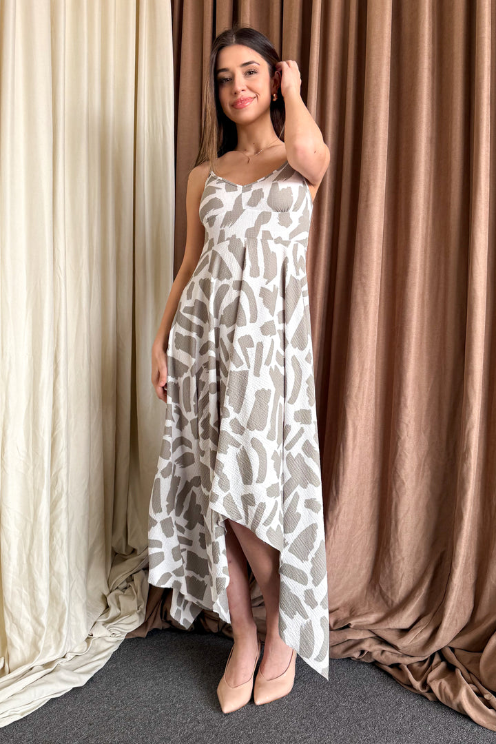 MPL Woman's Asymmetric Dress with String Straps 6126 - Middletown