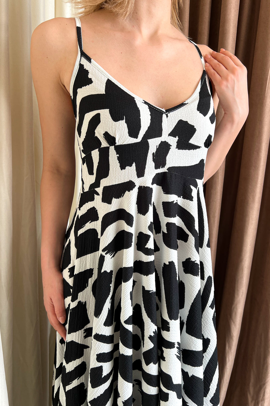 MPL Woman's Asymmetric Dress with String Straps 6126 - Morgan Hill