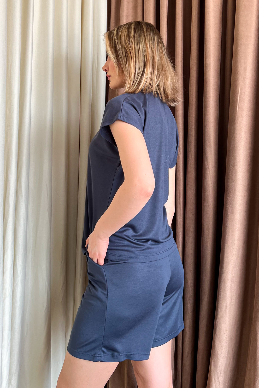 MPL Women's Polo Neck Shirt Shorts Set 6127 - Plant City