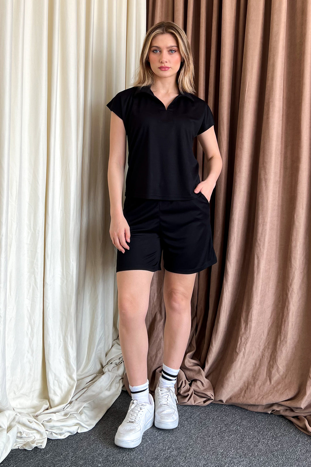 MPL Women's Polo Neck Shirt Shorts Set 6127 - East Honolulu