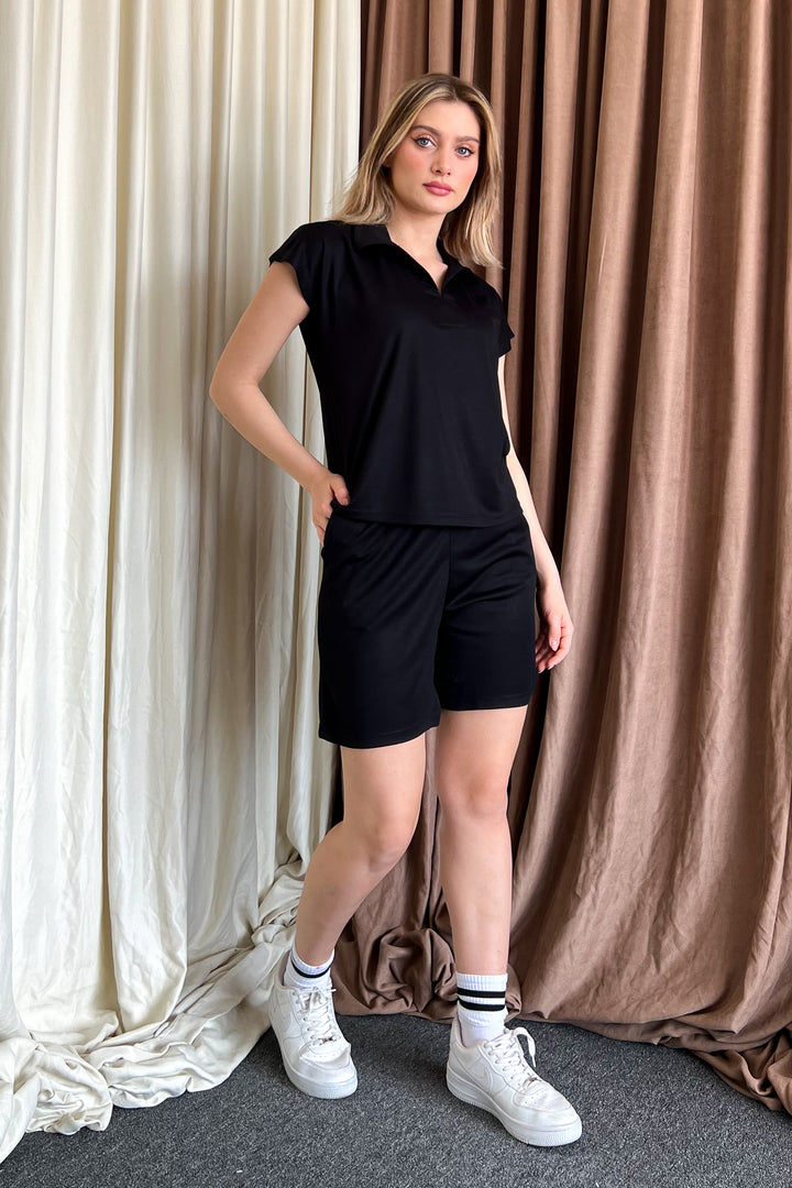 MPL Women's Polo Neck Shirt Shorts Set 6127 - East Honolulu
