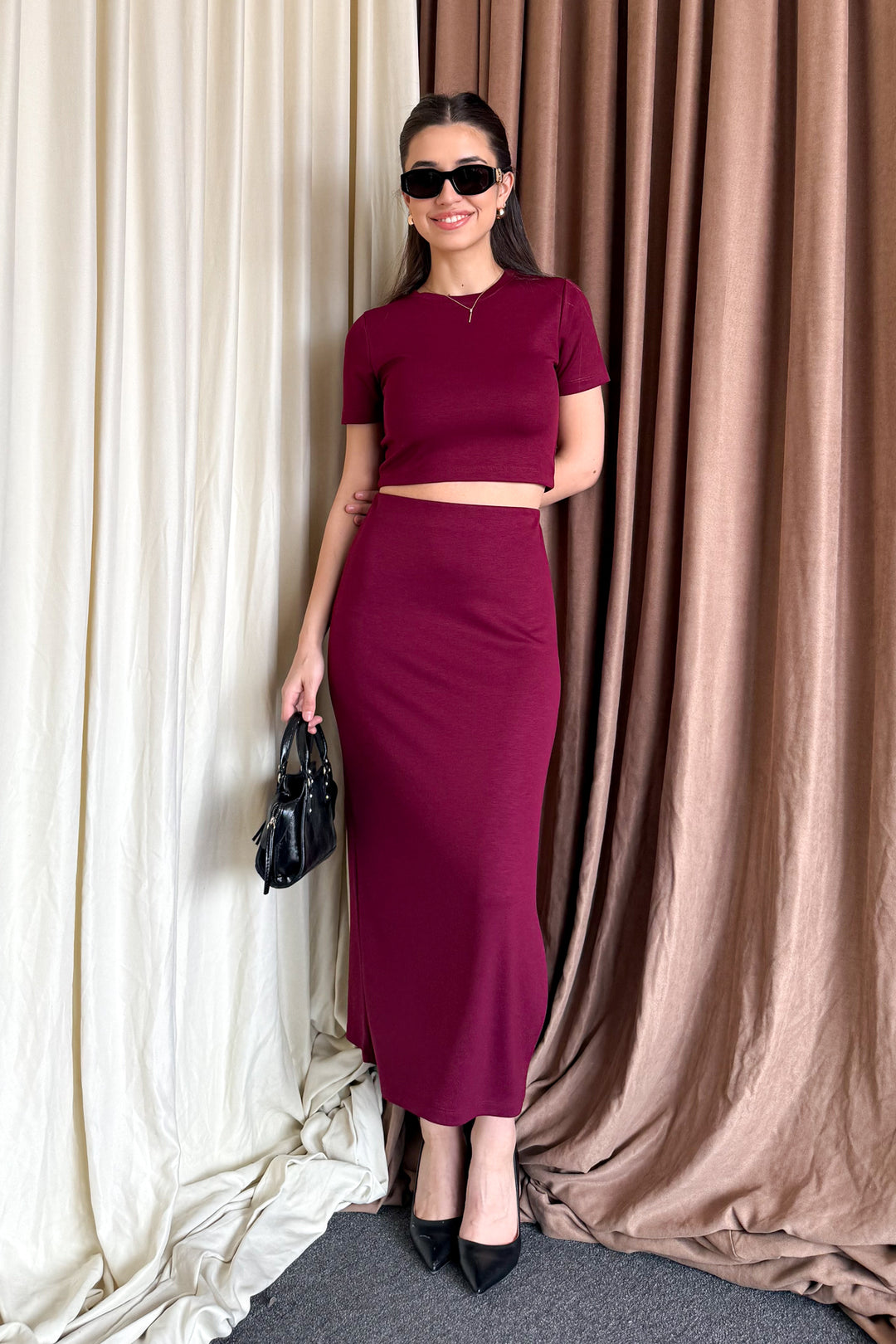 MPL Woman Crop Slit Skirt Suit 6148 - Liège