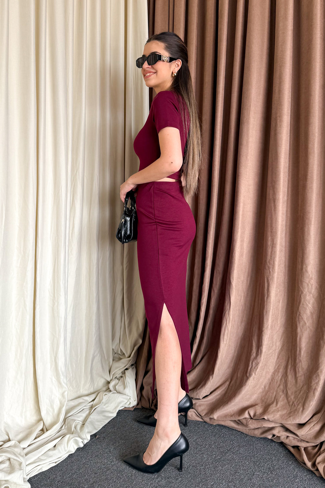 MPL Woman Crop Slit Skirt Suit 6148 - Liège