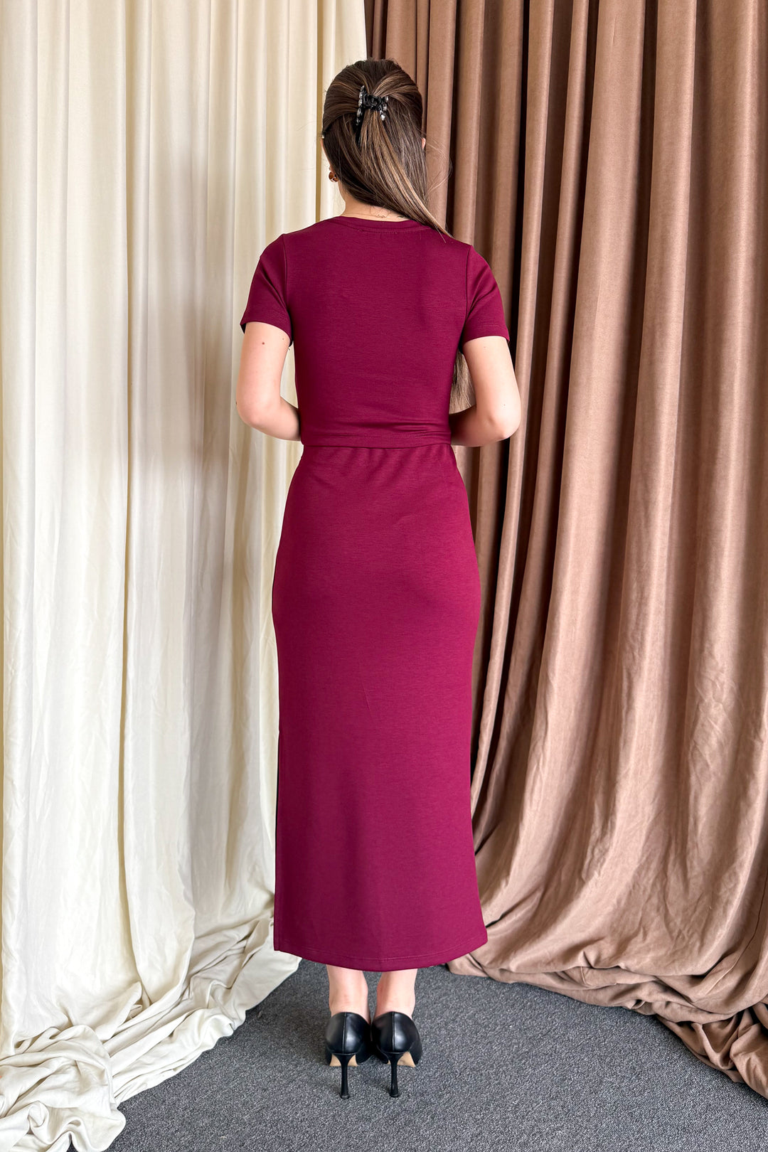 MPL Woman Crop Slit Skirt Suit 6148 - Liège