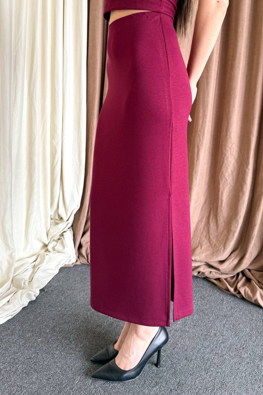 MPL Woman Crop Slit Skirt Suit 6148 - Liège