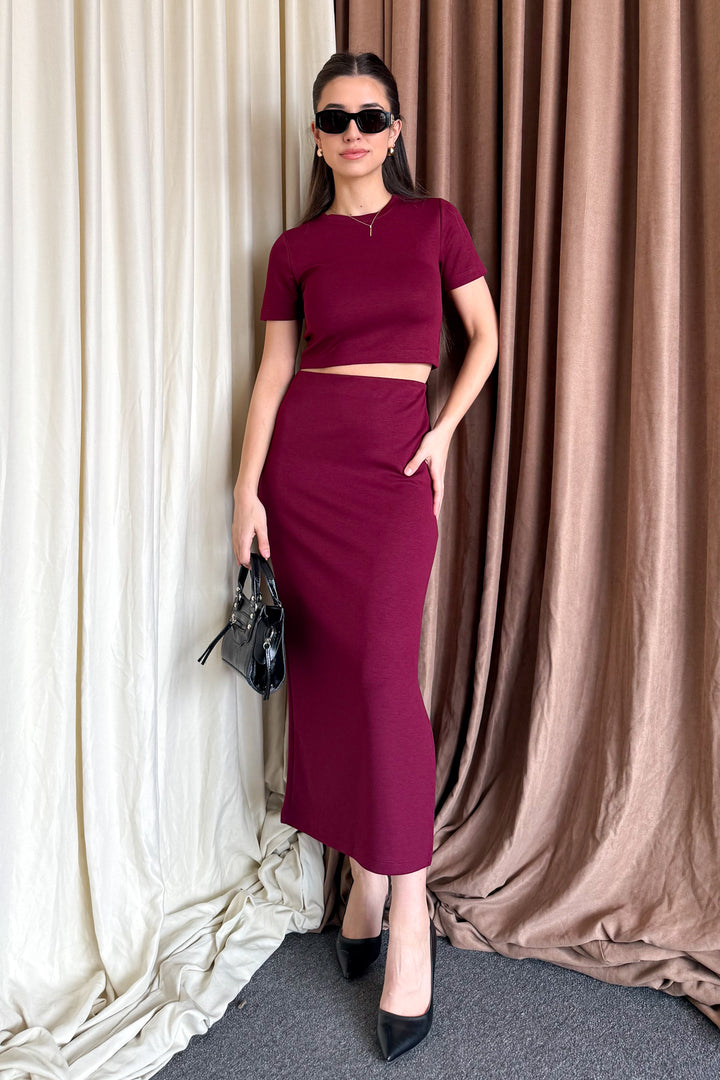 MPL Woman Crop Slit Skirt Suit 6148 - Liège