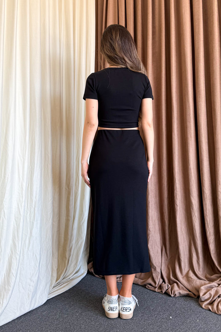 MPL Women's Crop Slit Skirt Suit 6148 - Gotha