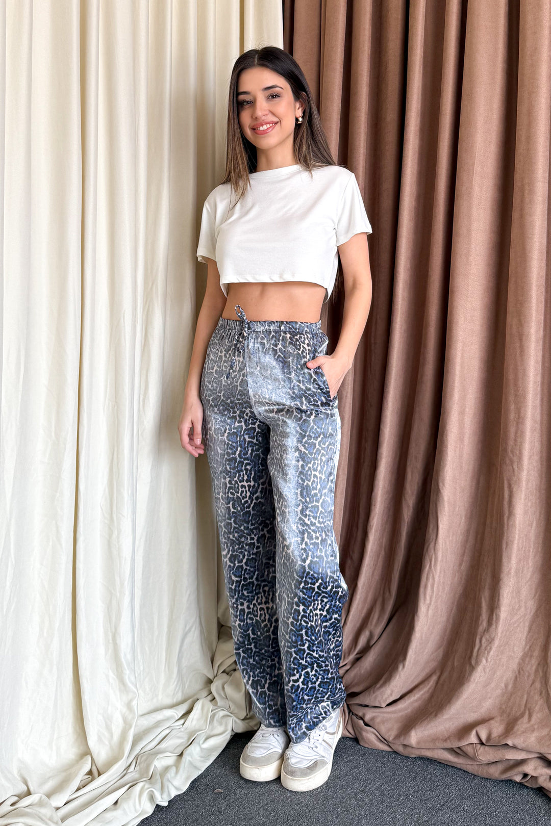 MPL Woman Bright Leopard Pattern Pants 6150 - Lodi
