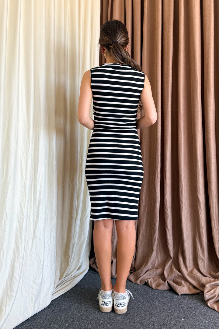 MPL Woman Sleeveless Midi Striped Dress 6168 - Norwalk
