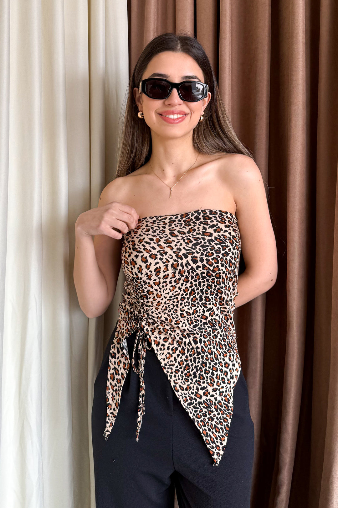 MPL Woman Leopard Print Underwire Strapless Bodysuit 6257 - Aalst