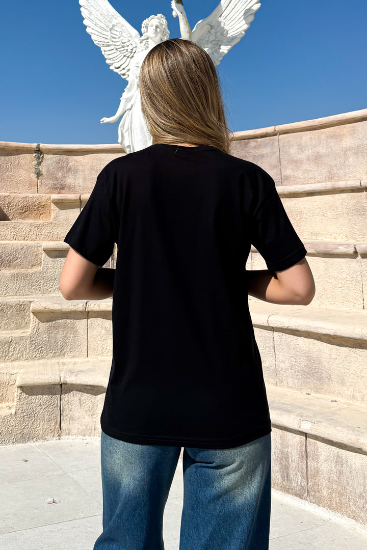 MPL Women's Loose Fit T-shirt with Small Heart Print - Navojoa