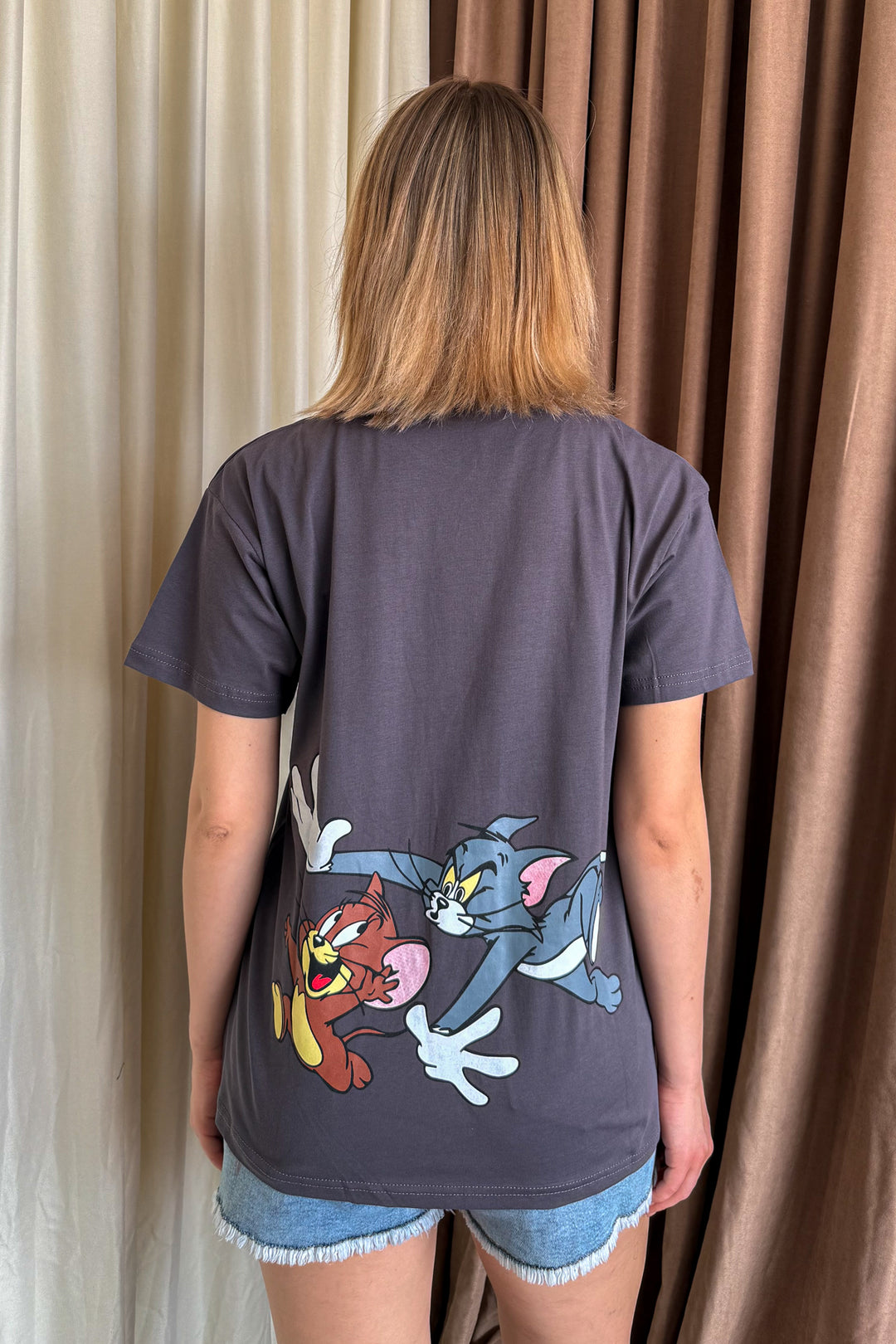 MPL Women's Loose Fit T-shirt with Mouse Print - Santa Rosa Jauregui