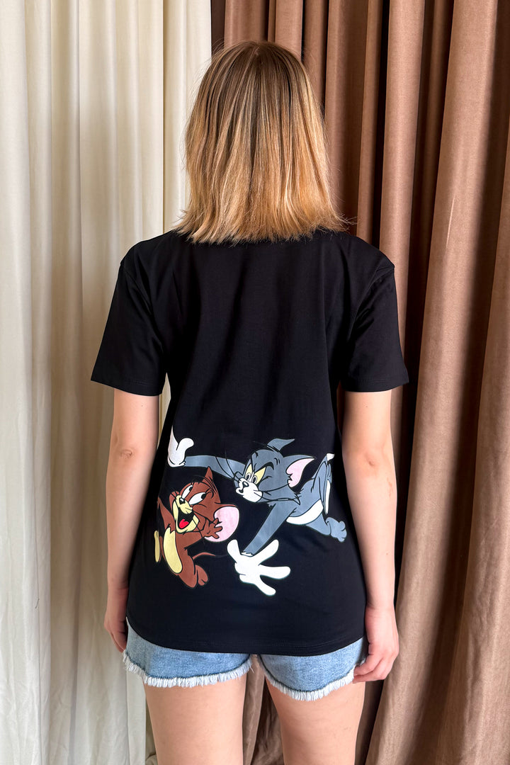 MPL Women's Loose Fit T-shirt with Mouse Print - Potenza