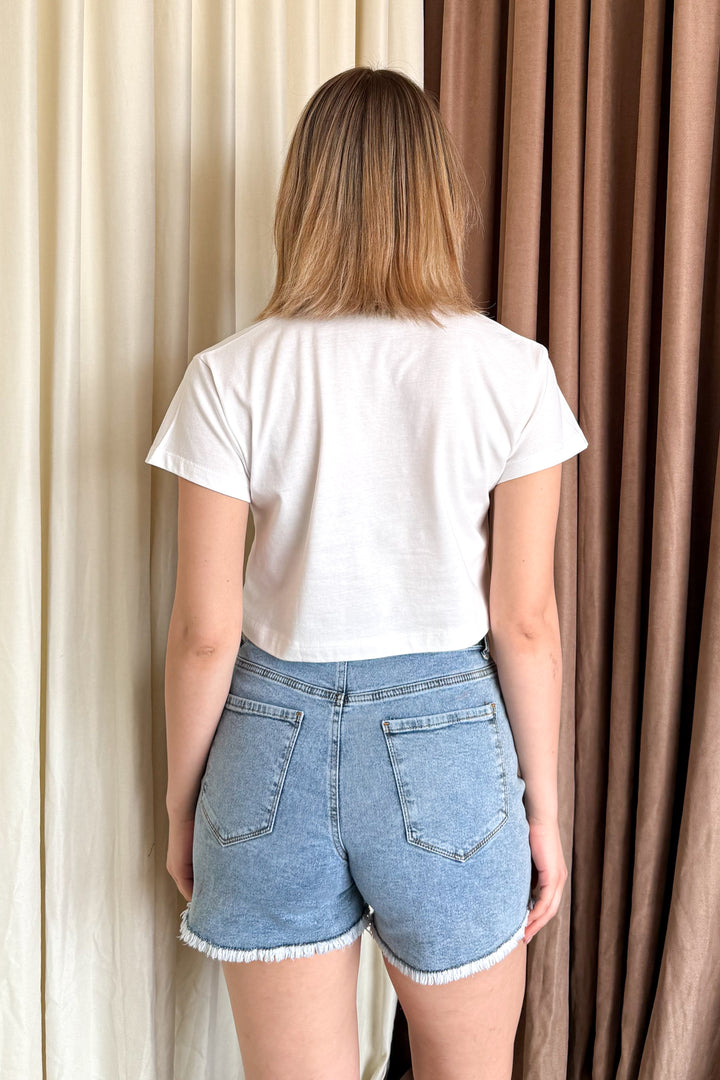 MPL Woman Brooklyn Printed Crop T-shirt - Long Beach