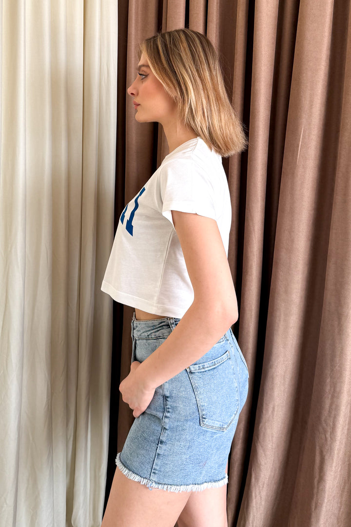 MPL Women's Hawaii Printed Crop T-shirt - Ermezinde