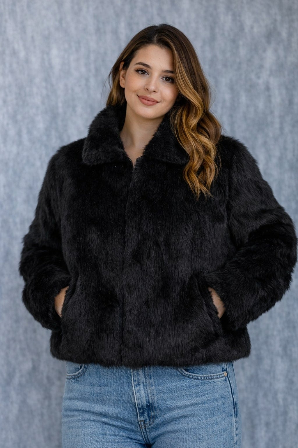 MPL Woman Short Fur Coat 60534 - Cambridge