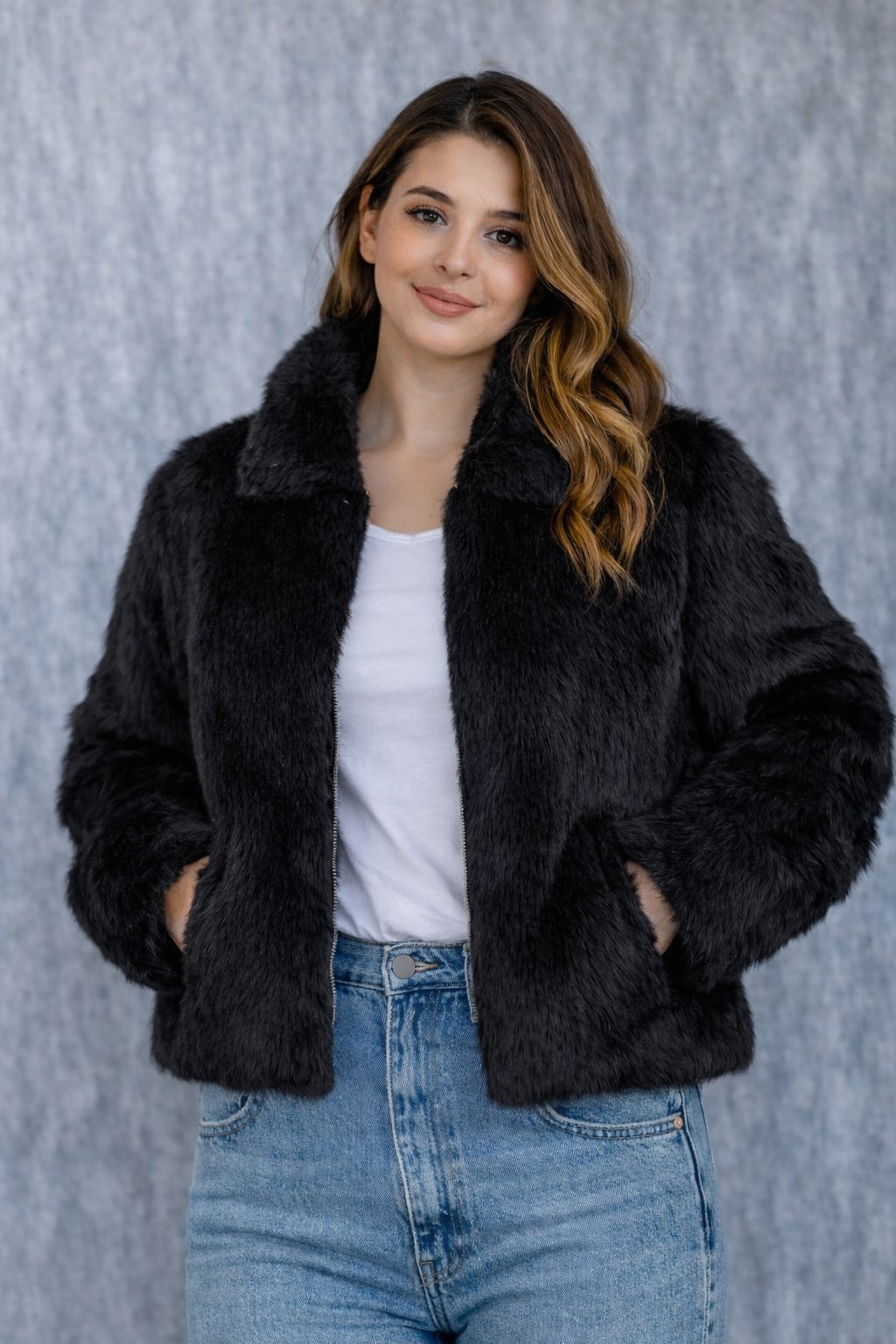 MPL Woman Short Fur Coat 60534 - Cambridge