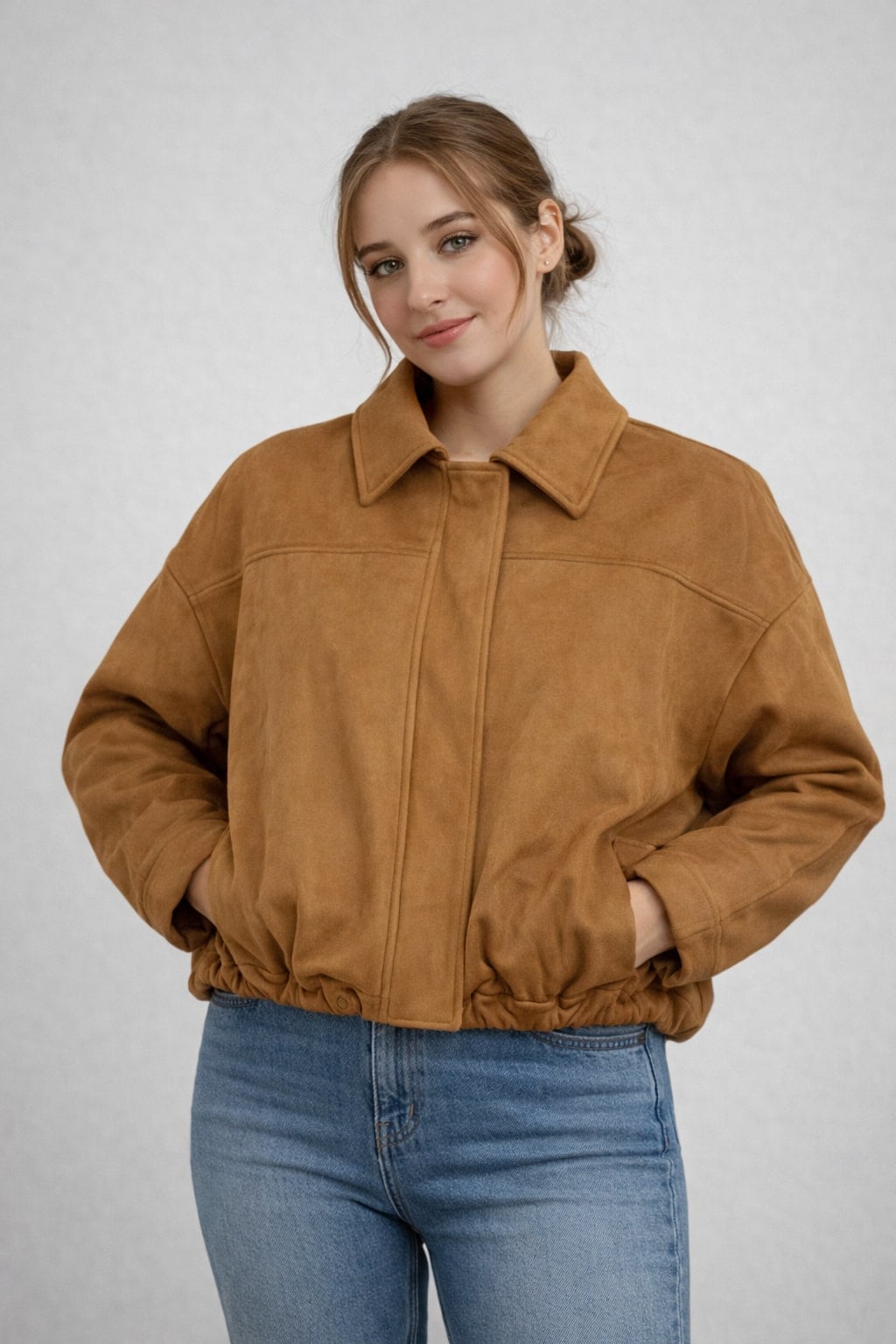 MPL Women's Zippered Suede Jacket 60538 - Pordenone