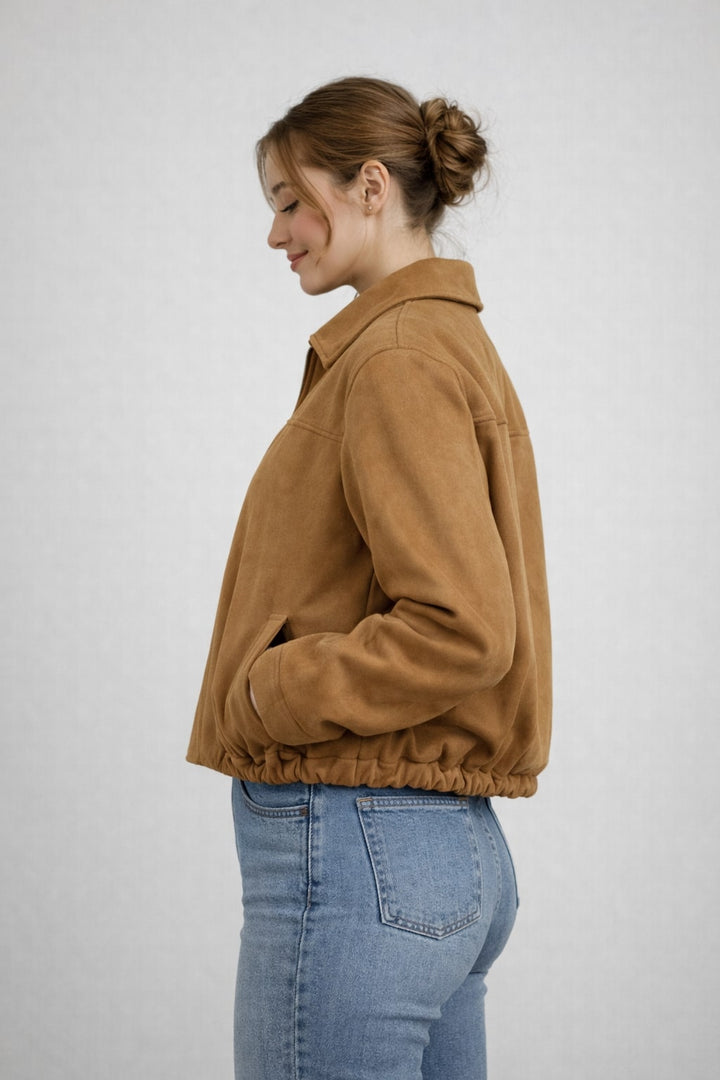 MPL Women's Zippered Suede Jacket 60538 - Ciudad Obregón