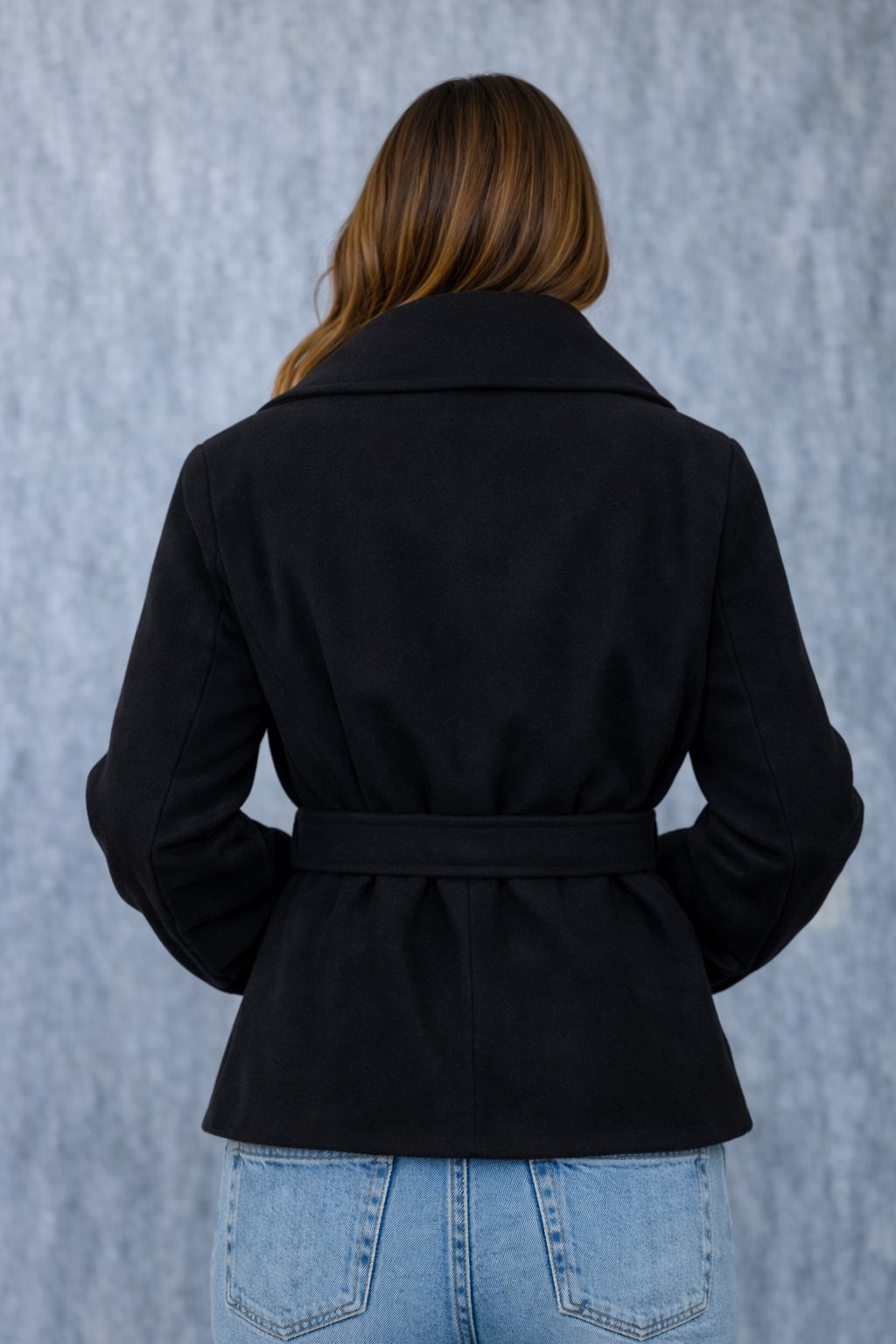 MPL Women's Wide Collar Short Pea Coat 60566 - Catania