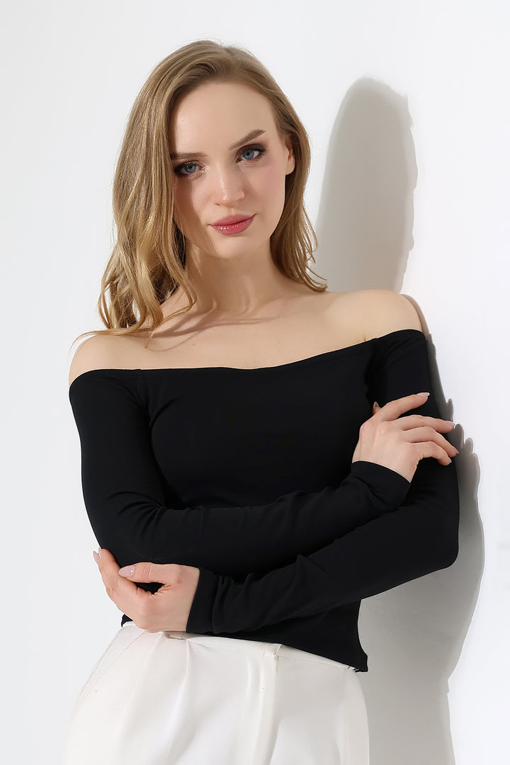 MPL Women's Boat Neck Long Sleeve Drop Shoulder Blouse 22141 - Twickenham