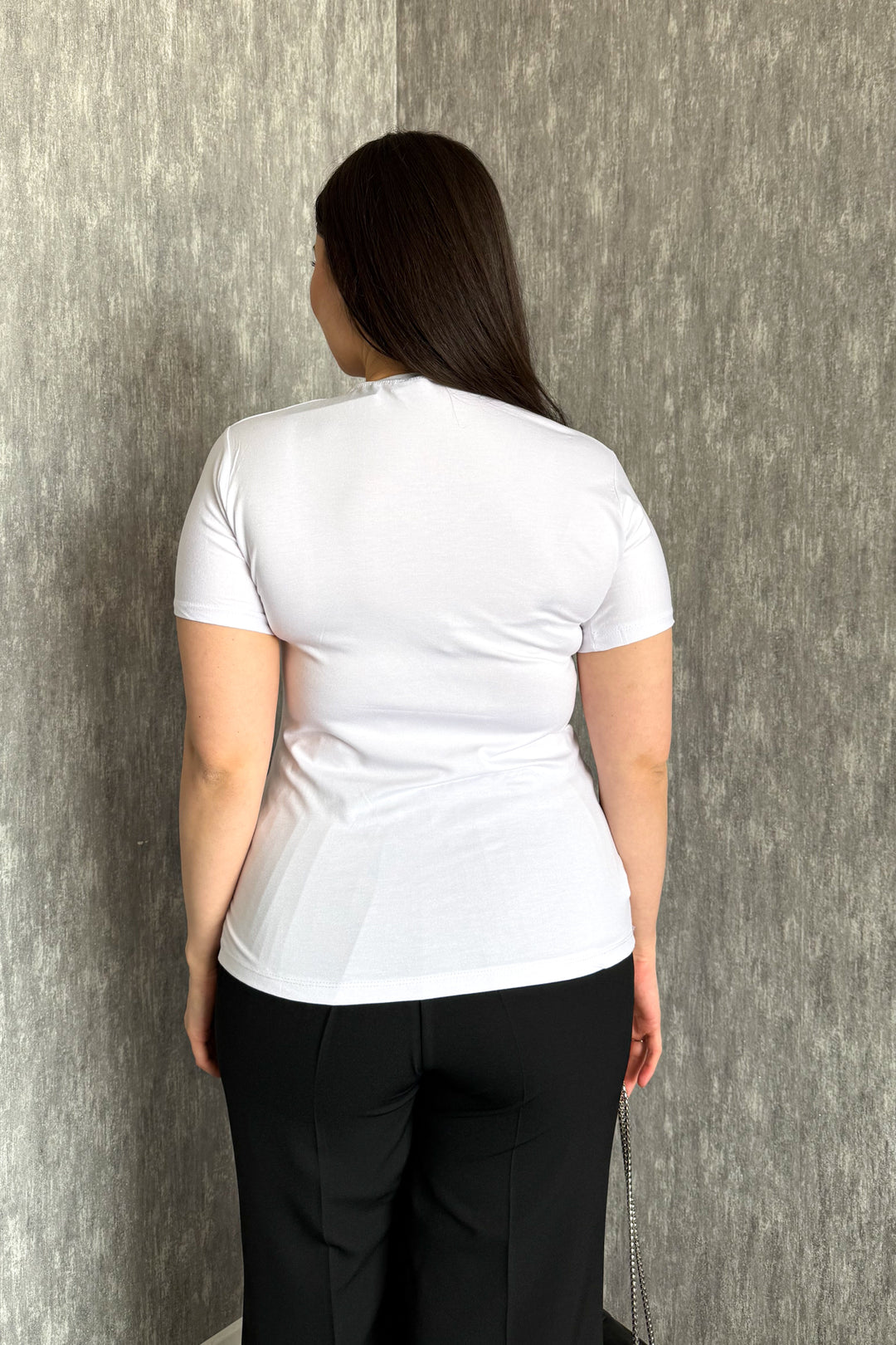 MPL Kadın V Yaka Kısa Kol Basic Body 829 - Sunrise Manor