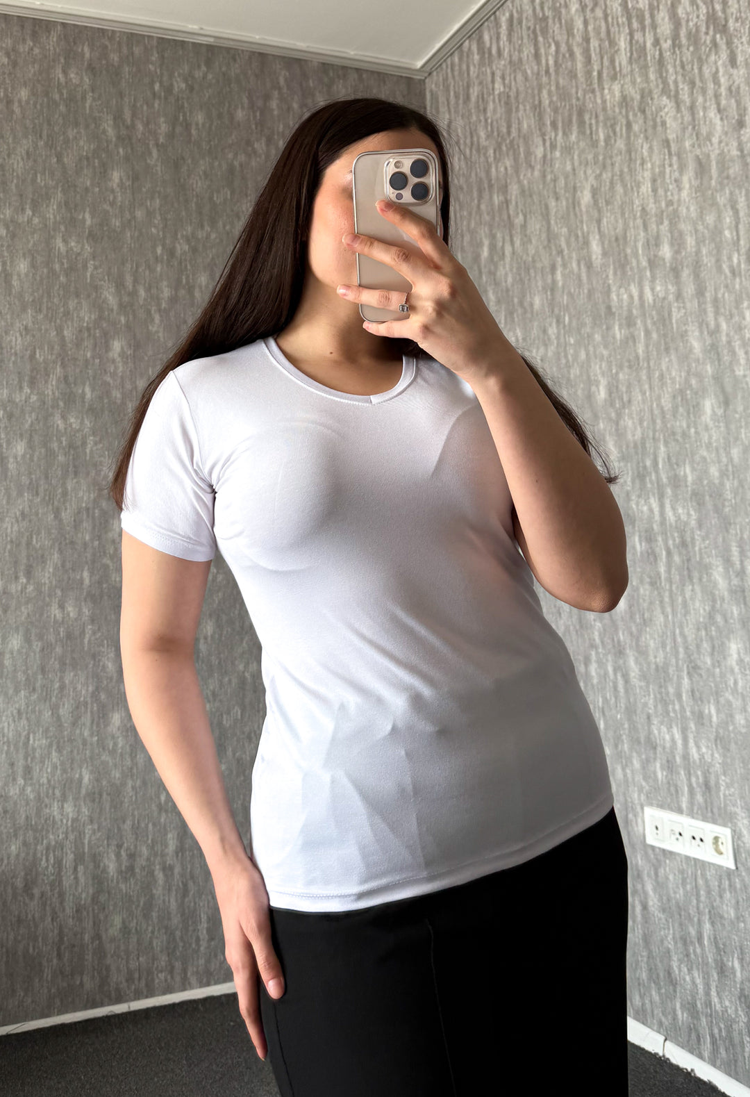 MPL Kadın V Yaka Kısa Kol Basic Body 829 - Sunrise Manor