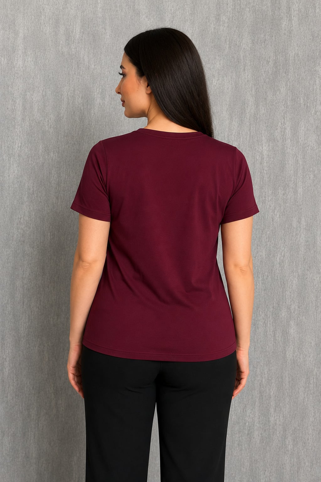 MPL Kadın V Yaka Kısa Kol Basic Body 829 - Oosterhout