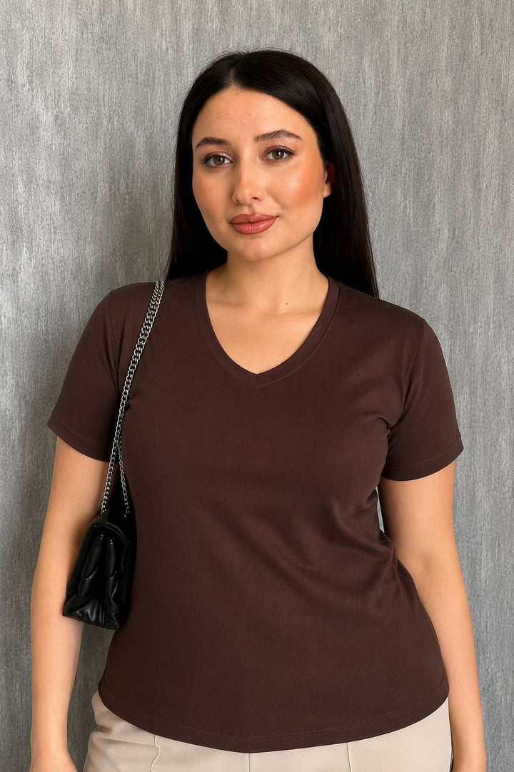 MPL Kadın V Yaka Kısa Kol Basic Body 829 - Landgraaf