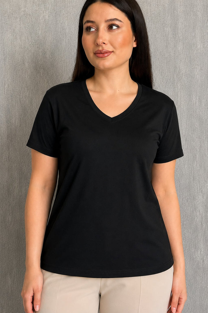 MPL Kadın V Yaka Kısa Kol Basic Body 829 - Gloucester