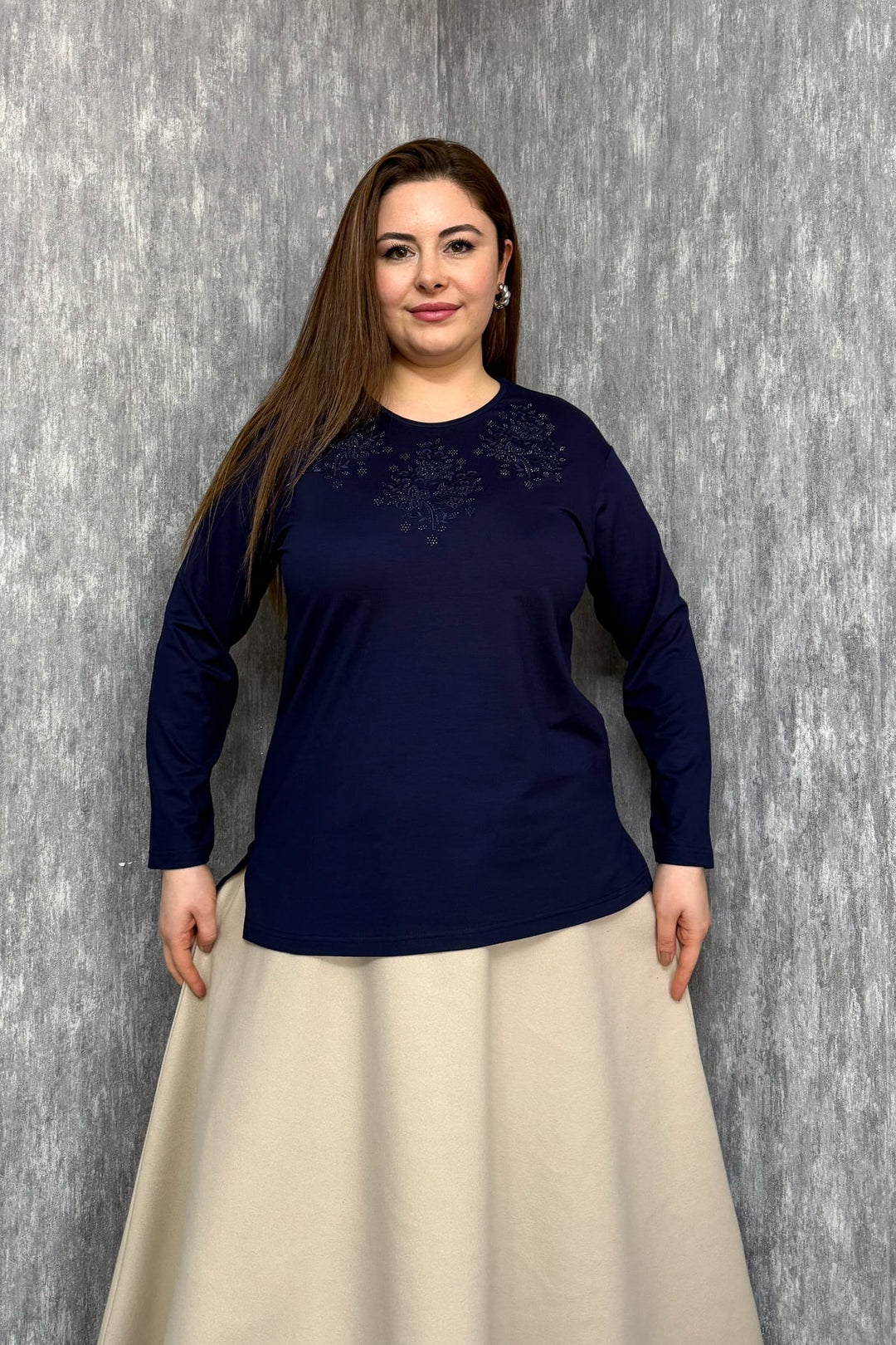 MPL Kadın Taşlı Nakışlı Bluz 003 - South Bend