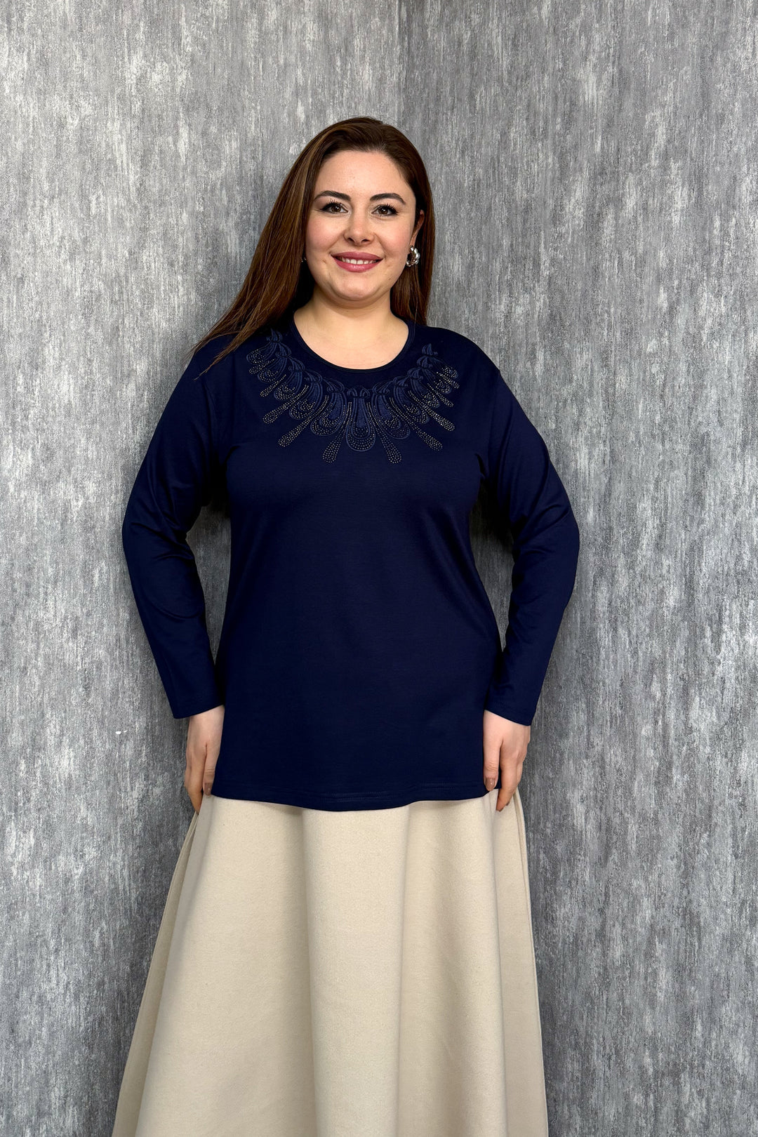 MPL Kadın Taşlı Nakışlı Bluz 004 - Cava de’ Tirreni