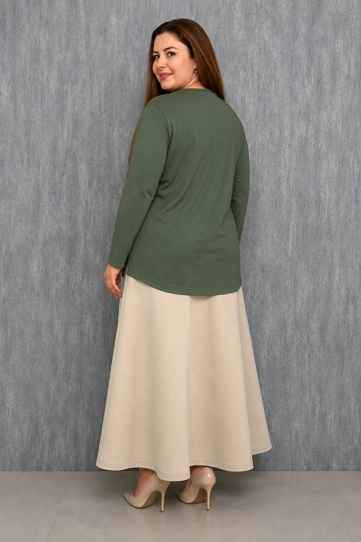 MPL Kadın Taşlı Nakışlı Anne Bluz 007 - Walnut Creek