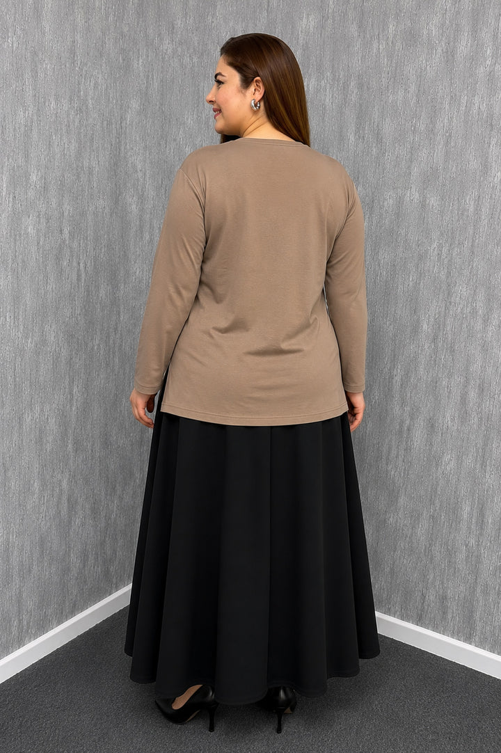MPL Kadın Taşlı Nakışlı Anne Bluz 008 - Dundalk