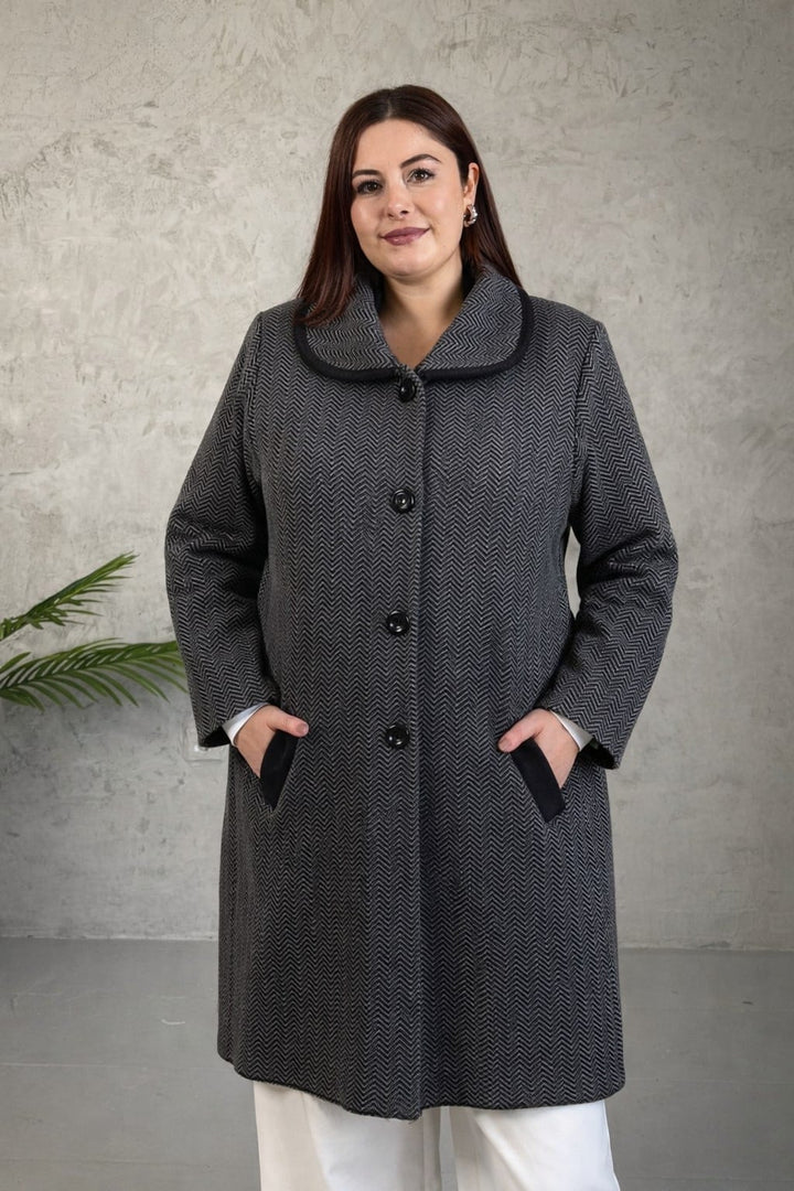 MPL Woman Zigzag Pattern Long Cardigan - Perugia