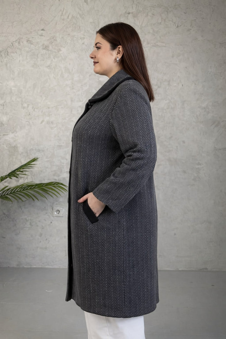 MPL Woman Zigzag Pattern Long Cardigan - Perugia