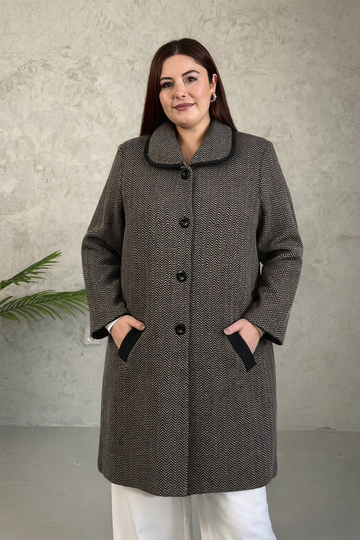 MPL Woman Zigzag Pattern Long Cardigan - Walkden