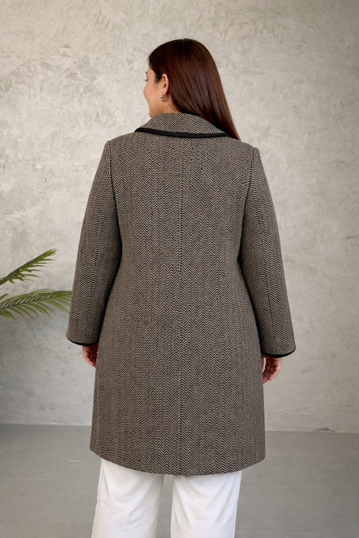 MPL Woman Zigzag Pattern Long Cardigan - Walkden
