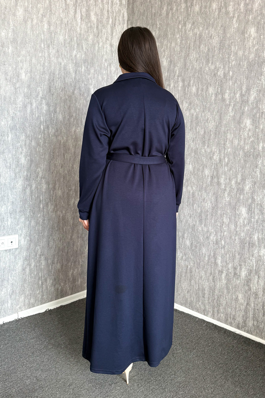 MPL Kadın Yaka Çıtçıtlı Kuşaklı Elbise 7586 - San Giorgio a Cremano